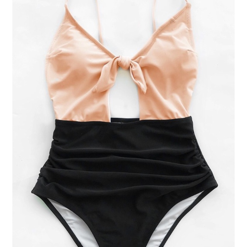 Sweet Honey Bowknot One-piece Swimsuit